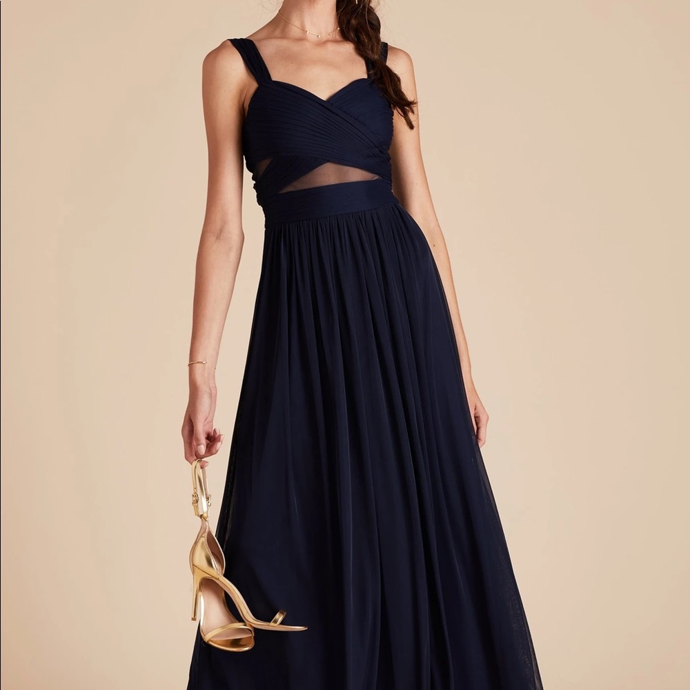 Elsye Birdy Grey dress in navy, size small.